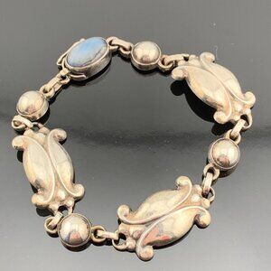Georg Jensen Denmark Moonlight Blossom No 11 Bracelet Vtg 925 Sterling Silver